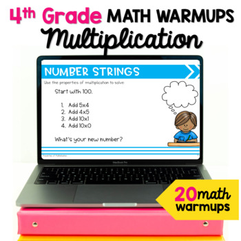 Preview of Multiplication Math Warmups