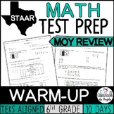 Math Warm-up: Middle of Year Review | Print & Digital