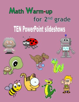 Preview of Math Warm-up for 2nd grade BUNDLE