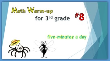 Preview of Math Warm-up for 3rd grade #8