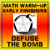 Math Warm-up or Early Finishers Activity - Defuse the Bomb