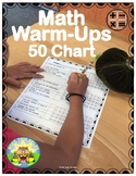 Math Warm-ups 50 Chart