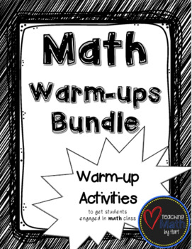 Preview of Math Warm-ups Bundle