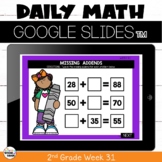 Math Warm-ups for Google™ Classroom 2nd Grade Week 31