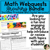 Math Webquests Growing Bundle | Upper Elementary
