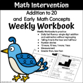 Math Weekly Workbook for SPED, RTI and Math Intervention- Unit 5
