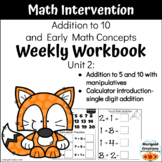 Math Weekly Workbook for SPED, RTI and Math Intervention- Level 2