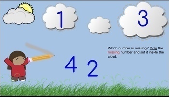 Preview of Math- Which Number Is Missing? Editable AND Interactive!