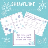 Math Winter Snowflake Count Around The Room Activity Kinde