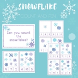 Math Winter Snowflake Count N Clip Math Center Activity Pr