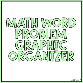 Preview of Math Word Problem Graphic Organizers (Editable) & Math Word Problem Strips