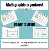 Math Word Problem Graphic Organizers (In Spanish too)!