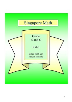 Preview of Math Word Problem Model Method - Grade 5 Ratio