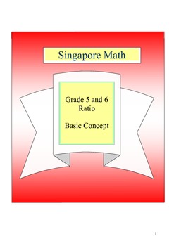 Preview of Math Word Problem Model Method - Grade 5 and 6 Basic Concept of Ratio