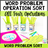Math Word Problems Operation Sort