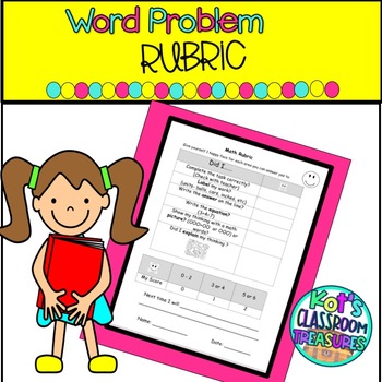 Preview of Math Word Problem Rubric