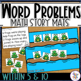 Math Word Problem Story Mats for addition & subtraction wi