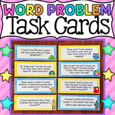 Math Word Problem Task Cards to 10