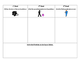 Math Word Problem- Three Read Strategy Graphic Organizer