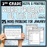 Math Word Problem of the Day | 3rd Grade JANUARY | Winter Math