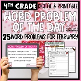 Math Word Problem of the Day | 4th Grade February