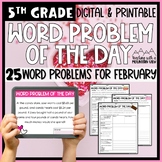 Math Word Problem of the Day | 5th Grade February