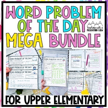 Preview of Math Word Problem of the Day | MEGA Bundle
