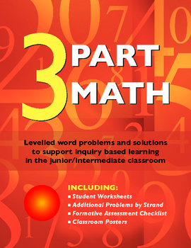 Preview of Math Word Problems: 3 Part Math