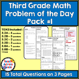Math Word Problems (3rd grade STAAR) Pack 1 - ALIGNED TO NEW TEKS