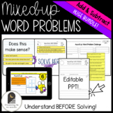 Math Word Problems, Add and Subtract (Within 100), Digital