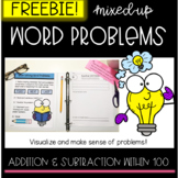 Math Word Problems, Add and Subtract (Within 100) FREEBIE!