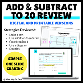 Math Word Problems Addition and Subtraction within 20 | To