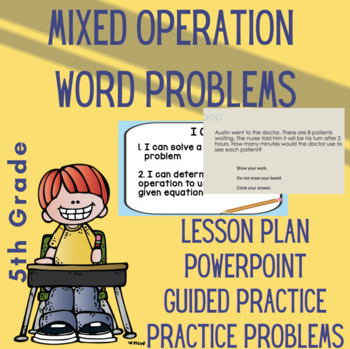Preview of Math Word Problems Multi-Step Lesson Plan