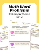 Math Word Problems - Pokémon Math Word Problems - Special 