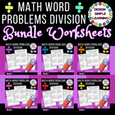Math Word Problems in Division Bundle Worksheets, grade1