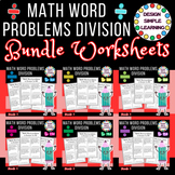 Math Word Problems in Division Bundle Worksheets, grade3