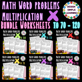 Math Word Problems in Multiplication Bundle Worksheets Grade1