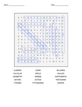 math word search puzzles easy medium and difficult by william pulgarin