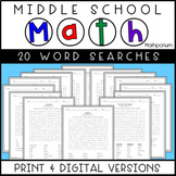 Math Word Searches