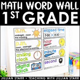 Math Word Wall 1st Grade - Vocabulary Cards