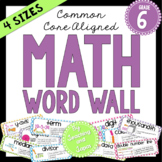 Math Word Wall (6th Grade)