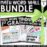 Math Word Wall Bundle 1st Grade