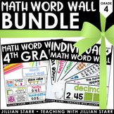 Math Word Wall Bundle 4th Grade - Vocabulary Cards