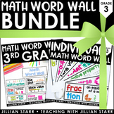 Math Word Wall Bundle 3rd Grade - Vocabulary Cards