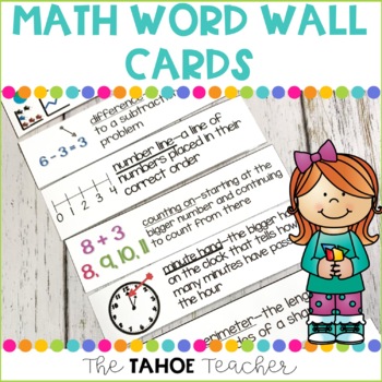 Preview of Math Word Wall Cards