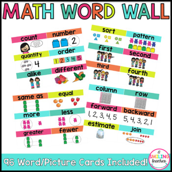 Preview of Math Word Wall Kindergarten