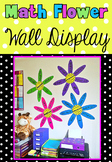 Math Word Wall Flower Display - Addition Subtraction Multi