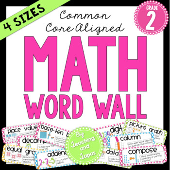 Preview of Math Word Wall (2nd Grade)