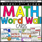 Math Word Wall | Vocabulary Cards