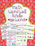 Math Word Wall Bundle - Data, Patterning, Geometry, Measur